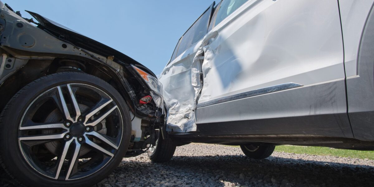 collision car crash in road