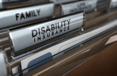 file with focus on the disability insurance tab